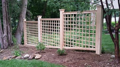 Standard Lattice - Walpole Outdoors Deck Trellis, Diy Arbour, Small Pergola, Wood Trellis, Trellis Ideas, Privacy Plants, Cheap Pergola, Pergola Ideas, Diy Trellis