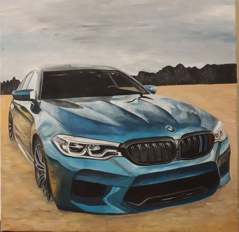 Bmw Drawing, Bmw Cake, Fashion Illustration Tutorial, Bmw F30, Pop Art Canvas, Canvas Drawings, Bmw M4, Car Drawings, Mini Canvas Art