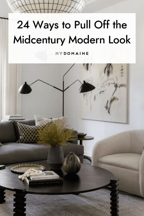 Urban Modern Apartment Decor, Nyc Living Room Aesthetic, Post Modern Interior Design Mid Century, Mid Century Modern Living Room Minimalist, Mid Century Minimalist Living Room, Mid Century Industrial Living Room, Mid Century Living Room Ideas, Midcentury Modern Apartment, Moody Mid Century Modern