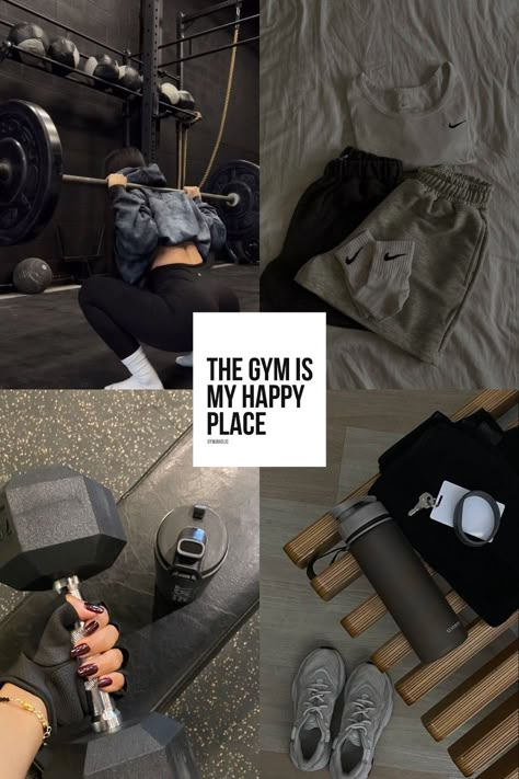 Gym quotes motivational ~ gym quote : the gym is is my happy place ~ gym aesthetic ~ gym motivation ~ gym vibes Gym Motivation Women Pictures, Gym Asethic Pictures, Gym Goals Aesthetic, Fitness Instagram Ideas Pictures, Gym Mental Health, Sport Aesthetic Gym, Gym Life Aesthetic, Women Gym Aesthetic, Gym Influencer