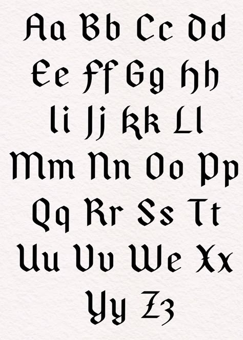 Old Writing Alphabet, Easy Old English Font, Old Time Fonts Alphabet, Old Timey Fonts Alphabet, History Fonts Alphabet, Simple Old English Font, Old Alphabet Letters, Oldies Writing, Old Fonts Vintage Alphabet