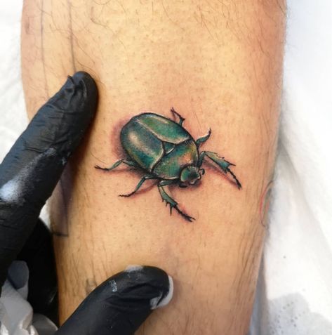 Beetle Tattoo Color, Neon Tattoo, Beetle Tattoo, Shadow Tattoo, Celestial Tattoo, Insect Tattoo, 100 Tattoo, Tattoo Color, 1 To 100