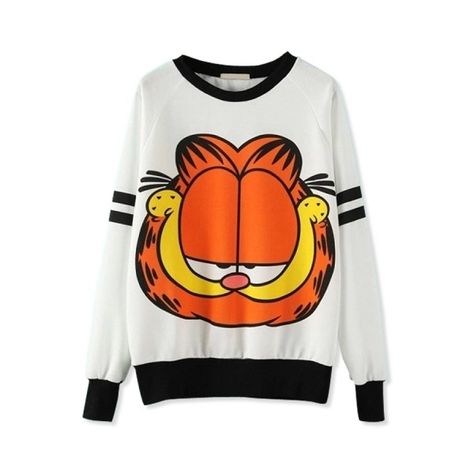 Cartoon Animal Print Sweatshirt ($27) ❤ liked on Polyvore featuring tops, hoodies, sweatshirts, white, long sleeve sweatshirt, comic book, cartoon sweatshirts, white top and white sweatshirt Outfit Cardigan, Fashion Tops Blouse, Cartoon Outfits, Print Sweatshirt, White Sweatshirt, Fall Winter Outfits, Printed Sweatshirts, White Long Sleeve, Hoodie Fashion