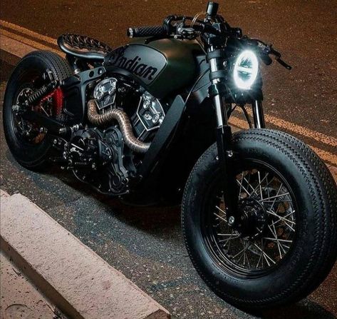 Indian Bobber, Virago Cafe Racer, Motos Bobber, Indian Motorcycle Scout, Motorcross Bike, Bobber Bikes, Concept Motorcycles, Indian Scout, Cafe Racer Bikes