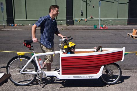 Bullitt Boat Bike | Shetha N | Flickr Bullitt Bike, Bullitt Cargo Bike, Family Biking, Bike Cart, Biking Diy, Bike Trailer, 4 Wheeler, Motor Scooters, Long John