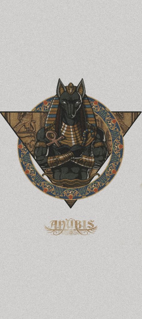 Anubis Wallpaper, Anubis Aesthetic, Egyptian Anubis, Witch Vibes, Egyptian Gods, Simple Wallpapers, Aesthetic Wall, Ancient Egypt, Anime Chibi