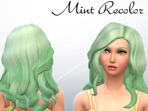 The Sims Resource: Curly Mint recolore by KA-Sims • Sims 4 Downloads Mint Hair Color, Sims 4 Cc Hairstyles, Mint Green Hair, Mint Hair, Queen Makeup, Sims 4 Downloads, Sims Four, Sims Hair, Chic Hairstyles