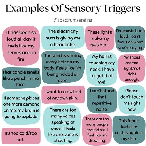 Mental Health Facts, Sensory Overload, Sensory Issues, Social Emotional Skills, Sensory Processing Disorder, Emotional Awareness, Sensory Processing, Emotional Skills, Spectrum Disorder