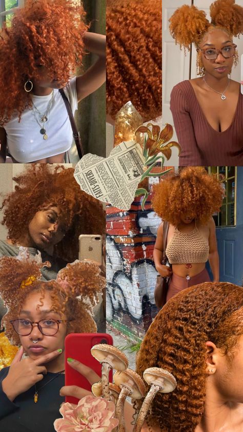 ginger curls Ginger Permed Hair, Reddish Ginger Curly Hair, Ginger Curls, Ginger Crimped Hair, Curly Ginger Hair Aesthetic, Ginger Bombshell Curls, Honey Brown Hair, Crimped Hair, Quick Natural Hair Styles