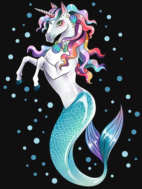 Unicorn Mermaid Mermicorn Cute T-Shirt Gifts by LiqueGifts Mermaids Pictures, Mermaid Drawing, Mermaid Tshirt, Unicorn Tattoos, Unicorn Mermaid, Unicorn Pictures, Mermaid Drawings, Unicorns And Mermaids, Mermaid Pictures