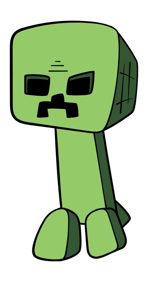 It is green, it is silent, it is explosive. Minecraft sticker with cartoon-style Creeper mob.. Creeper Tattoo Minecraft, Creeper Minecraft Drawing, Creeper Painting, Cute Creeper Minecraft, Creeper Minecraft Drawing Cute, Cute Minecraft Stickers, Minecraft Cartoon, Minecraft Tattoo, Minecraft Stickers