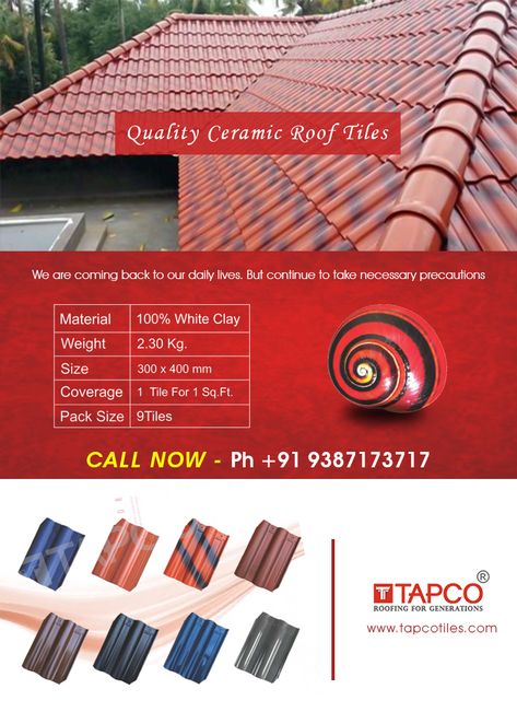 Ceramic Roof Tiles, Clay Roof Tiles, Clay Roofs, Roof Tiles, Roofing Contractors, House Roof, Roof Shingles, Thermal Insulation, White Clay