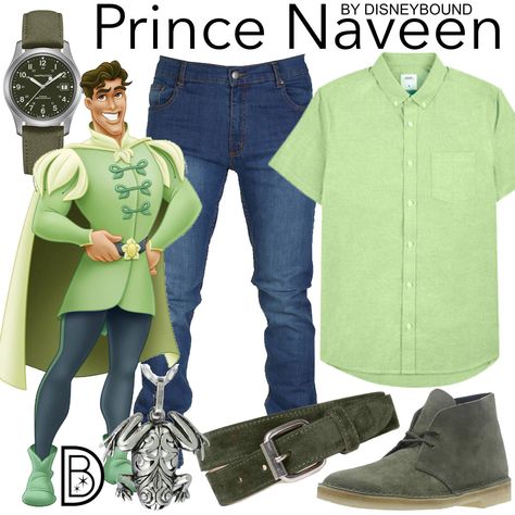 Disney Prince Inspired Outfits Men, White Denim Jacket Mens, Frozen Inspired Outfits, Disney Bound Outfits Casual, Disney Trip Outfits, Prince Naveen, Disney Wear, Buisness Casual, Theme Park Outfits