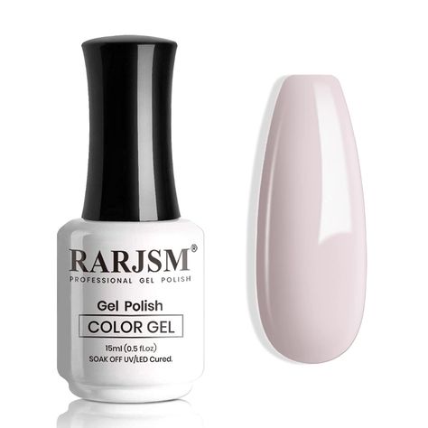 Amazon.com : RARJSM Milky White Gel Polish, 15ML French White Nail Art Manicure Varnish LED UV Translucent Gel Nail Polish Soak Off Clear Nail Gel Kit Sheer White gell polish : Beauty & Personal Care Nude Gel Polish, Pink Gel Polish, Pink French Manicure, Nail Art French, Wedding Manicure, Buff Nails, Pink Gel Nails, Gel Nail Art Designs, Pink Manicure