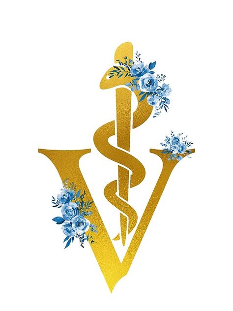 Veterinary Symbol, watercolor print, art gift,flower, floral, floral medical art, flowers, gold, golden art, gold foil • Millions of unique designs by independent artists. Find your thing. Vet Tech Tattoo, Veterinarian Tattoo, Veterinary Medicine Symbol, Veterinary Symbol, Pharmacist Gift, Pet Vet, Veterinary Medicine, Medical Art, Tattoo Set