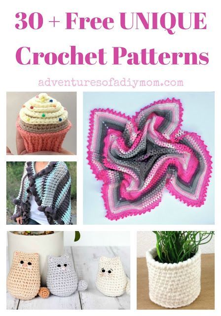 30+ Free Unique Crochet Patterns  A list of fun and quirky crochet projects!    #freecrochetpatterns #crochetprojects #crochet Quirky Crochet, Hdc Crochet, Unique Crochet Patterns, Sc Crochet, Crochet Hot Pads, Back Post Double Crochet, Crochet Stitches For Blankets, Easy Crochet Blanket, Crochet Abbreviations