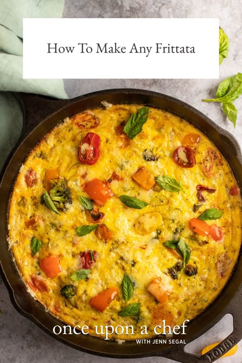 Pioneer Woman French Onion Frittata, Fertattas Recipe, Egg Dinners, Once Upon A Chef Recipes, Fritata Recipe, Potato Frittata Recipes, Easy Frittata Recipe, Vegetable Entrees, Egg Frittata