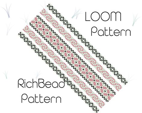 Seed Bead Bracelet Patterns, Wrap Armband, Beading Loom, Stitch Jewelry, Loom Jewelry, Bead Loom Pattern, Loom Bracelet Patterns, Loom Pattern, Bracelet Bead