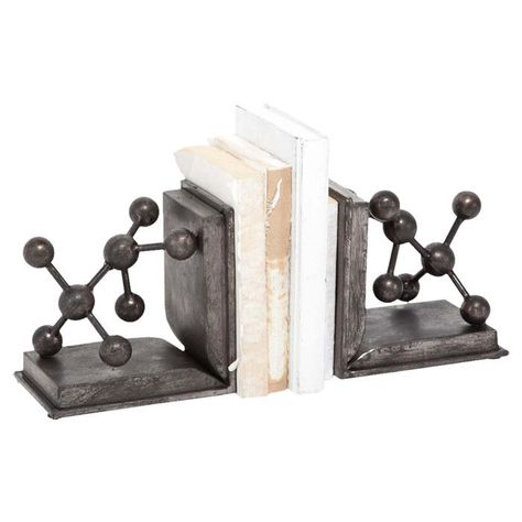 Geo Bookend Science Room Decor, Science Bedroom, Science Room, Science Decor, Decorative Bookends, Living Room Decor Rustic, Science Geek, Geek Decor, Book Ends