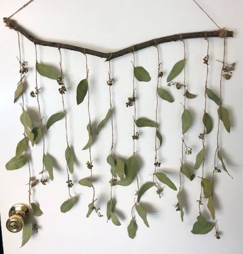 Hanging Flowers Wall, Eucalyptus Wall Decor, Eucalyptus Wall Hanging, Wall Hanging Bedroom, Wall Decor Wedding, Herb Wall, Hanging Herbs, Romantic Anniversary Gifts, Hanging Bedroom