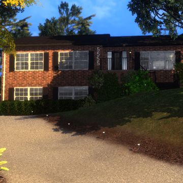 5555 Charlie Ave - Sims 4 Move-In-Ready [40x40] | Patreon Move In Ready Sims 4, Sims 4 Hood House Cc, Sims 4 Move In Ready House, Sims House Layouts, Out Of Order, Sims 4 House, Moving Day, Sims 4 Houses, Sims House