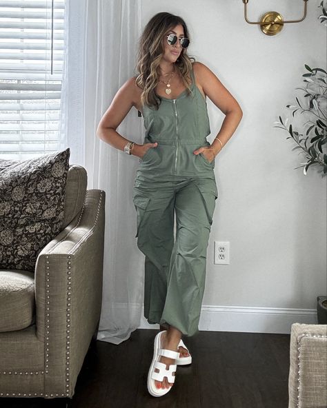 Women's Maxi Cargo Jumpsuit - … curated on LTK Green Utility Jumpsuit Outfit, Cargo Jumpsuit Outfit, Cotton Cargo Style Jumpsuit Overall, Utility Cotton Jumpsuits With Cargo Pockets, Utility Cotton Cargo Jumpsuits And Rompers, Summer Denim Cargo Jumpsuit, Casual Denim Cargo Style Jumpsuit, Utility Jumpsuit Outfit, Cargo Jumpsuit