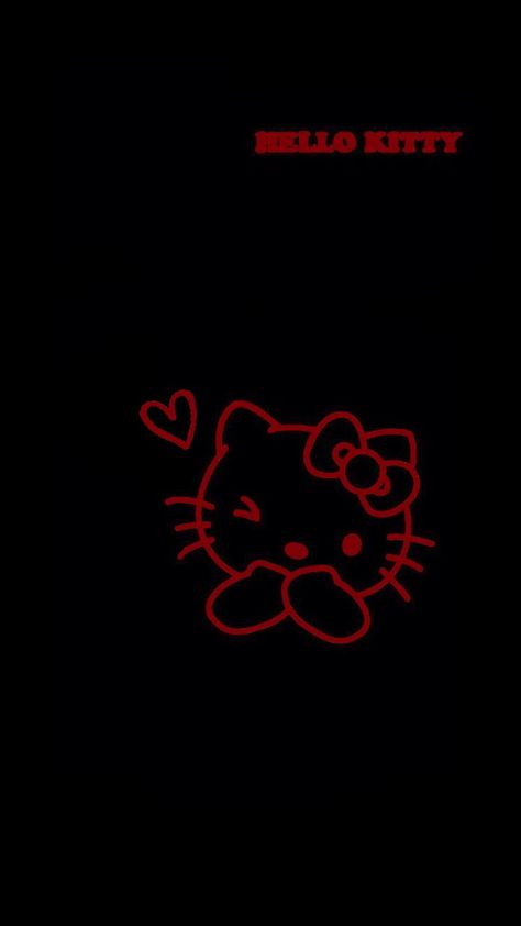 Cute Red And Black Wallpaper, Red Wallpaper Iphone Hello Kitty, Black And Dark Red Wallpaper, Dark Red Hello Kitty Wallpaper, Hello Kitty Wallpaper Emo, Red Wallpaper Hello Kitty, Dark Red Hello Kitty, Hello Kitty Red Wallpaper, Hello Kitty Black Background