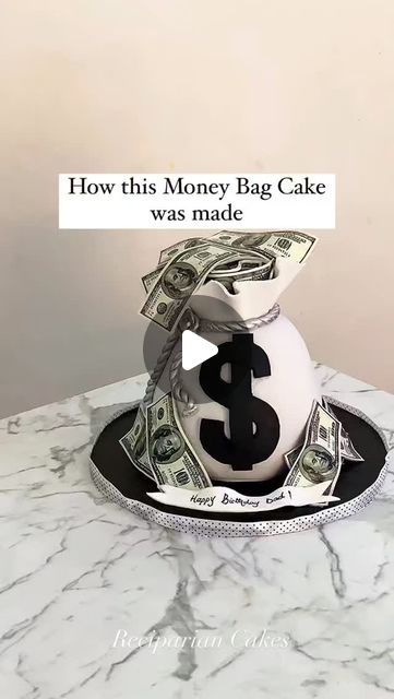 AFRICA's NO 1 CAKE BRANDS BOOSTER/Olubunmi Temitope on Instagram: "This cake had cookies and cream, strawberry, marble, coconut, and vanilla cake flavors 🥵 . 💠@recipariancakes . . . #cakelicious_naija" Money Bag Cake Tutorial, Money Cakes Birthday, Vanilla Cake Flavors, Money Cake Ideas For Men, 21 Birthday Cake For Guys, Masculine Cakes For Men, Bag Cake Design, Money Bag Cake, Guy Cakes