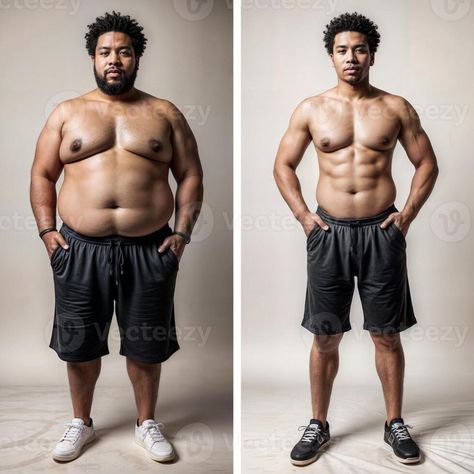 Fitness Transformation Before And After, Muscle Transformation, Fitness Photos, Before And After Pictures, African Men, Fitness Transformation, Transformation Body, Pull Ups, Mens Fitness