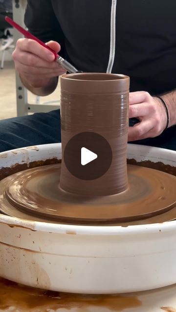 40K views · 2.3K likes | 𝙏𝙝𝙚 𝘾𝙚𝙧𝙖𝙢𝙞𝙘 𝙎𝙘𝙝𝙤𝙤𝙡 on Instagram: "How to use sodium silicate solution ❤️ ••• Follow @studentdriverstudio for more!" Pottery Decorating Techniques, Sodium Silicate Pottery, Advanced Ceramics, Wheel Throwing, Thrown Pottery, Ceramic Techniques, Pottery Techniques, Pottery Wheel, Being Used