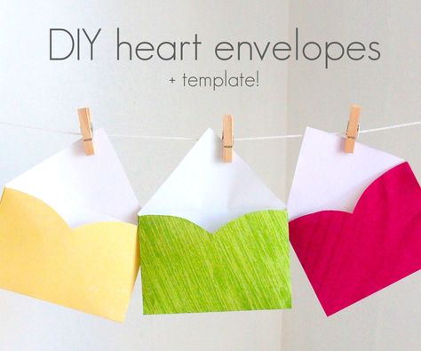 Ideas For Small Gifts, Mail Inspiration, Snail Mail Inspiration, Snail Mail Ideas, Make Your Own Paper, Heart Envelope, Ideas For Presents, How To Make An Envelope, Mail Ideas