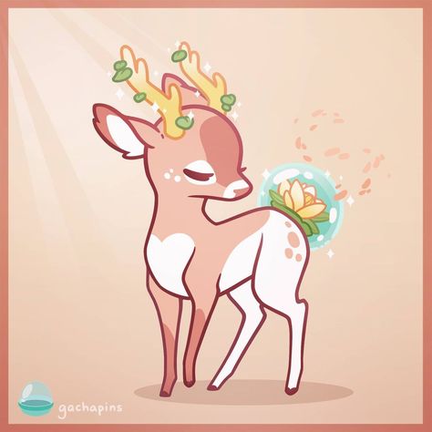 River Lily, Shen Qiao, Deer Cartoon, Deer Drawing, Deer Illustration, Calm Waters, High Mountain, Deer Art, Cute Animal Drawings Kawaii