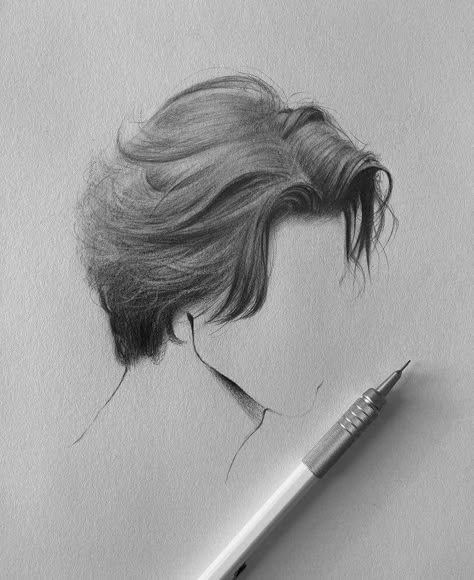 Realistic Hair Drawing, Pencil Sketch Images, Beauty Art Drawings, Art Tools Drawing, Easy Drawings Sketches, Art Inspiration Painting, Hand Art Drawing, Chiaroscuro, Realistic Drawings