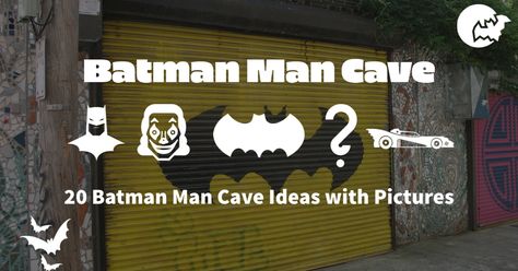 20 Batman Man Cave Ideas with Pictures Batman Garage, Batman Gifts For Men, Batman Man Cave, Batman Cave, Man Cave Ideas, Batman Gifts, Garage Ideas, Gifts For Men, Man Cave