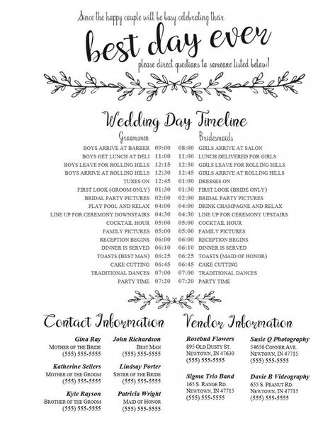 Free Wedding Schedule For Guests Template Pdf Example Updated By Michael Thomas. Wedding schedule for guests template - A specific schedule is in reality a arrange for arranging tasks and activities more than a certain time frame. ... Wedding Day Checklist, Wedding Day Schedule, Wedding Schedule, Wedding Crashers, Day Schedule, Wedding Sparklers, Wedding Day Timeline, Budget Planer, Wedding Timeline