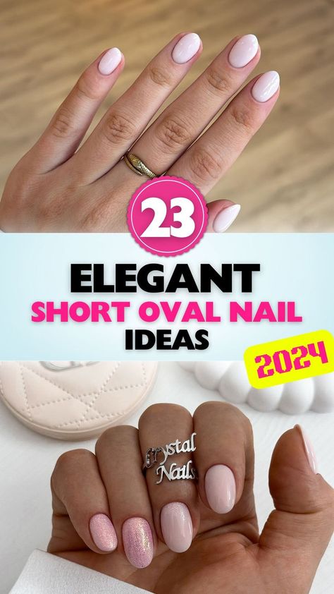 Sweet short oval nail designs for 2024 that will add charm and sophistication to your nails. Explore trendy and chic styles. Oval Nail Shape Short, Dip Nail Ideas For Short Nails, Dip Powder Nails Natural Short Round, Classy Dip Nails Short, Medium Length Round Nails, Nail Shapes For Short Fingers, Extra Short Oval Nails, Short Oval Fall Nails, Short Dip Nail Ideas