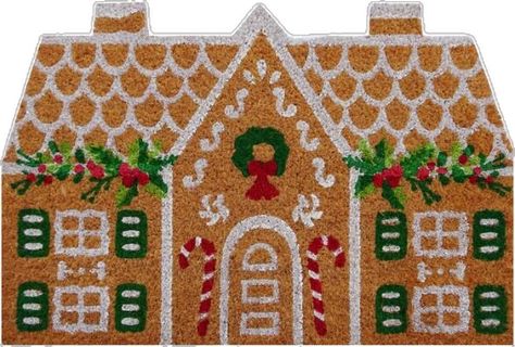 Doors Mats, Christmas Doormats, Coir Rug, Xmas Gingerbread, Diy Christmas Door, Door Mat Diy, Holiday Party Themes, Group Crafts, Christmas Doormat