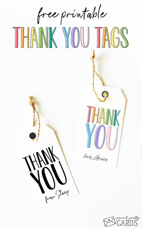 Free Printable Thank You Tags in Two Designs: One Black and White and One Colorful Free Printable Gift Tags Thank You, Teacher Birthday Printable, Thank You For Celebrating My Birthday Free Printable, Free Thank You Tags, Teacher Thank You Printable, Party Favor Tags Printable Free, Appreciation Gift Tags Free Printables, Thank You Free Printable Tags, Thank You Printable Tags