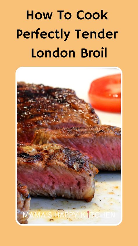 Our local grocery store has a sale this week for Buy One, Get One free London broils. This is a fantastic deal to get at least two meals for your family. So today, I am going to write how to cook perfectly tender London broil. I've fairly sure that the meat that the store sells is actually flank steak just packaged as the name "London Broil." But London broil (or flank steak) is so often left tough due to (my own) culinary mishandling. Let's just say I've made that mistake many-a-times. London Broil In Oven How To Cook, How To Cook London Broil In The Oven, Ways To Cook London Broil, Baked London Broil, Tender London Broil, Cooking London Broil Best Way To, Omaha Steak Seasoning Recipe, Cook London Broil, London Broil Grill Time