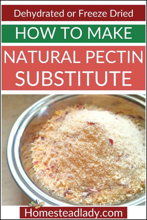 Natural Pectin For Jam, No Pectin Jam Recipes, How To Make Pectin, Homesteading Recipes For Beginners, No Pectin Jam, Pectin Substitute, Diy Pectin, Apple Pectin Recipe, Homemade Pectin