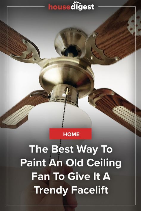 If your room is feeling a bit dreary lately, perhaps all you need is a little inspiration from above. #ceilingfan #diy Old Ceiling, Painted Ceiling, All You Need Is, Ceiling Fan, Ceiling, Good Things, Paint, Fan, Feelings