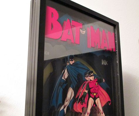 Comic Book Crafts, Comic Book Frames, Comic Frame, Geek Diy, Shadow Box Art, Manga Covers, Comic Heroes, Paper Sculpture, Comic Covers