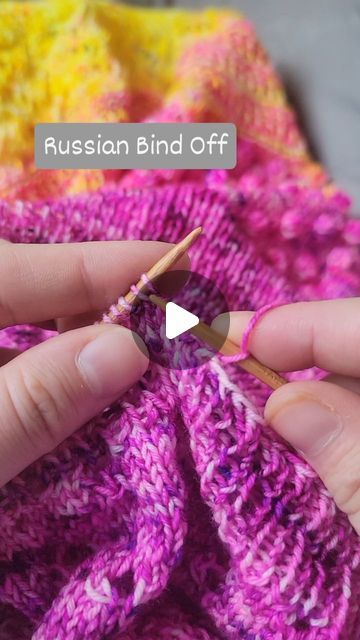 Katie | Knitting & Oils on Instagram: "💜 Russian Bind Off 💜  This is a great option when you need a little extra stretch in your bind off. Knit 1, slip both stitches back to the left needle and then knit them together through the back loop.   Save this post to give this bind off a try!" Stretchy Bind Off Knitting, Knitting Bind Off, Bind Off Knitting, Bind Off, Binding, Love You, Knitting, Lace, Instagram