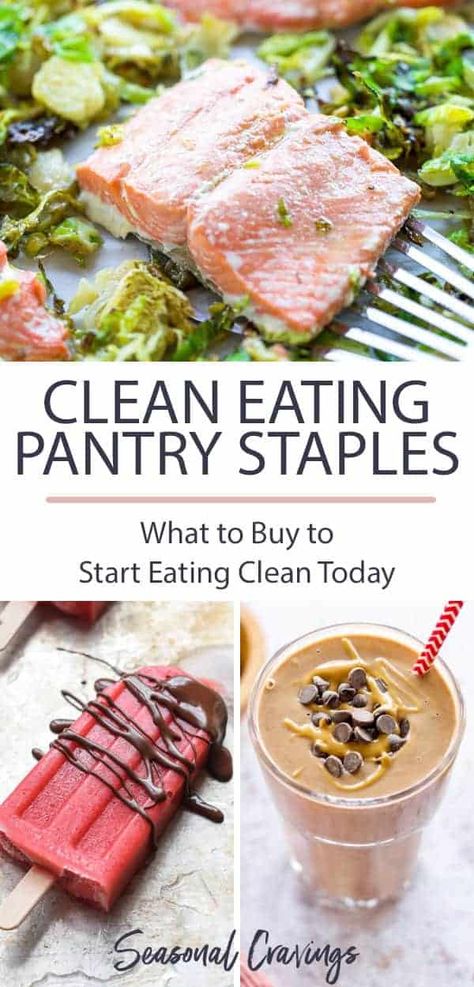 Clean Eating Pantry, Clean Eating Dinner Ideas, Clean Pantry, Slow Cooker Balsamic Chicken, Clean Dinner Recipes, Whole30 Vegan, Detox Breakfast, Clean Eating Guide, Clean Dinners