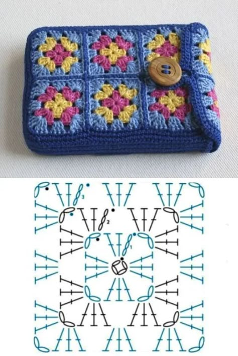 Ideas For Using Crochet Mini Granny Squares: Creative Projects Granny Square Bracelet, Granny Square Diagram Pattern, What To Use Granny Squares For, Mini Flower Granny Square, Granny Square Layout Ideas, Crochet Mini Granny Squares Free Pattern, Mini Crochet Squares, Crochet Granny Square Projects Ideas, Mini Granny Square Pattern Free