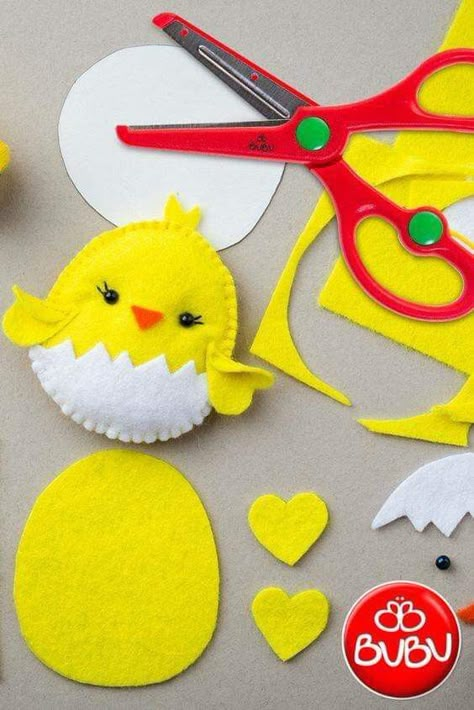 Varios Felt Easter Crafts, Diy – Velikonoce, Felt Animal Patterns, Felt Crafts Patterns, Felt Crafts Diy, Easter Projects, Felt Patterns, Felt Birds, Easter Crafts Diy