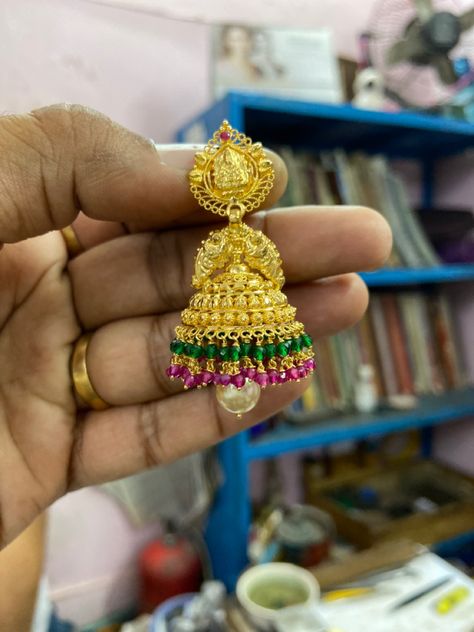 Buttalu Earrings Gold Antique, Gold Buttalu In 5 Grams, Gold Earrings Butalu, 10grams Gold Earrings Buttalu, Gold Kammal Design, Butta Kammalu Gold Designs Latest, Buttalu Earrings Gold In 10 Grams, Jumkas Gold Indian Bridal, Gold Jewels Design Earrings