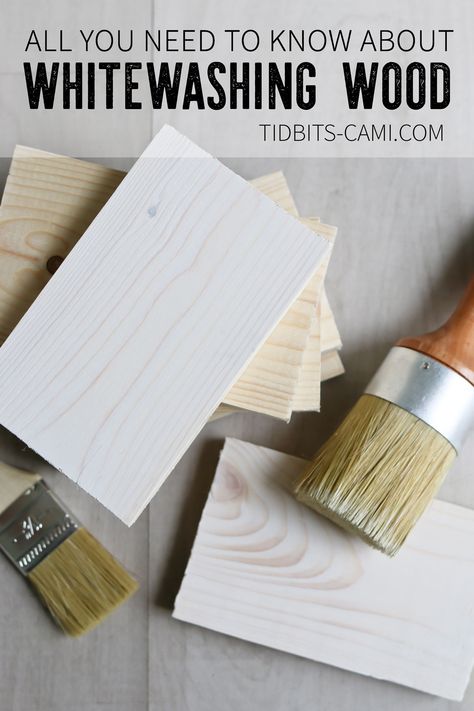 Whitewash Painted Wood, Whitewash Wood Stain, Whitewash Pine Furniture, White Wash Pine Furniture, White Washed Pine Furniture, White Stained Wood Furniture, White Wash Deck Stain, Diy White Wash Wood, Whitewashed Wood Cabinets