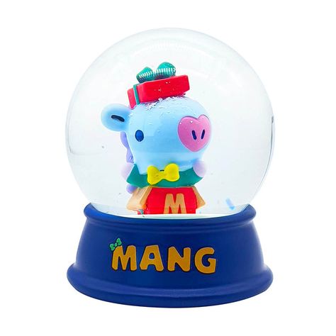 Bt21 Mang, Winter Snow Globe, Desk Product, Resin Product, Photo Zone, Line Friends, Snow Globe, Winter Snow, Gift Item