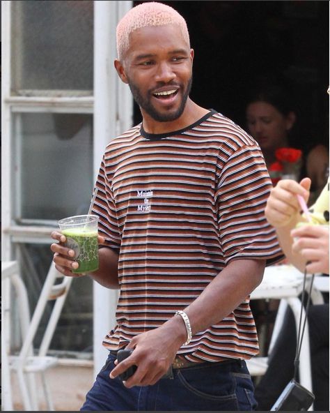 ren 👟 on Twitter: "frank ocean… " Frank Ocean, Pink Hair, A Man, Green, Hair, Pink